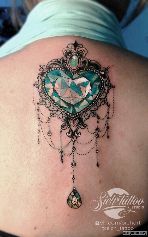 Фотография татуировки под названием «Украшение в стиле барокко»