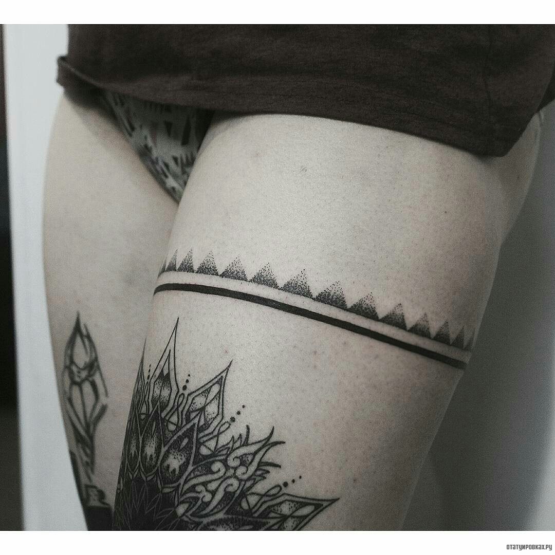 Фотография татуировки под названием «Браслет узор»
