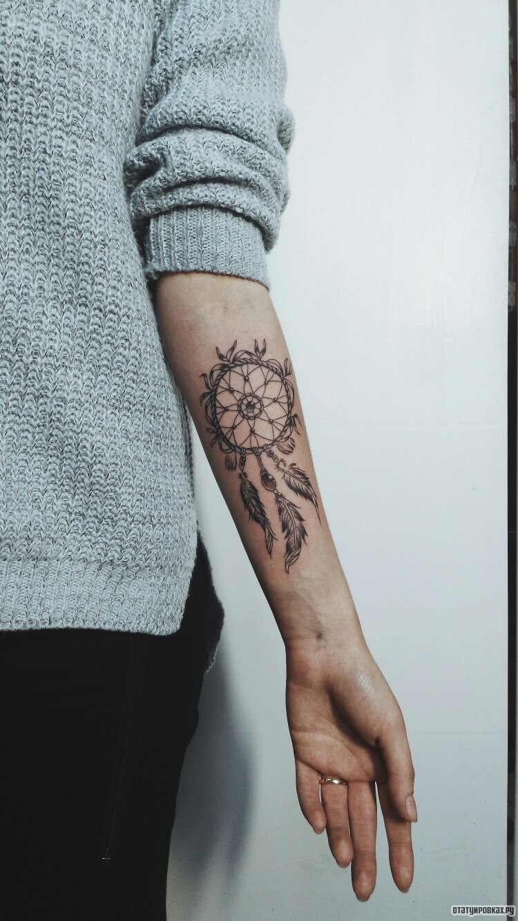 Фотография татуировки под названием «Ловец снов»
