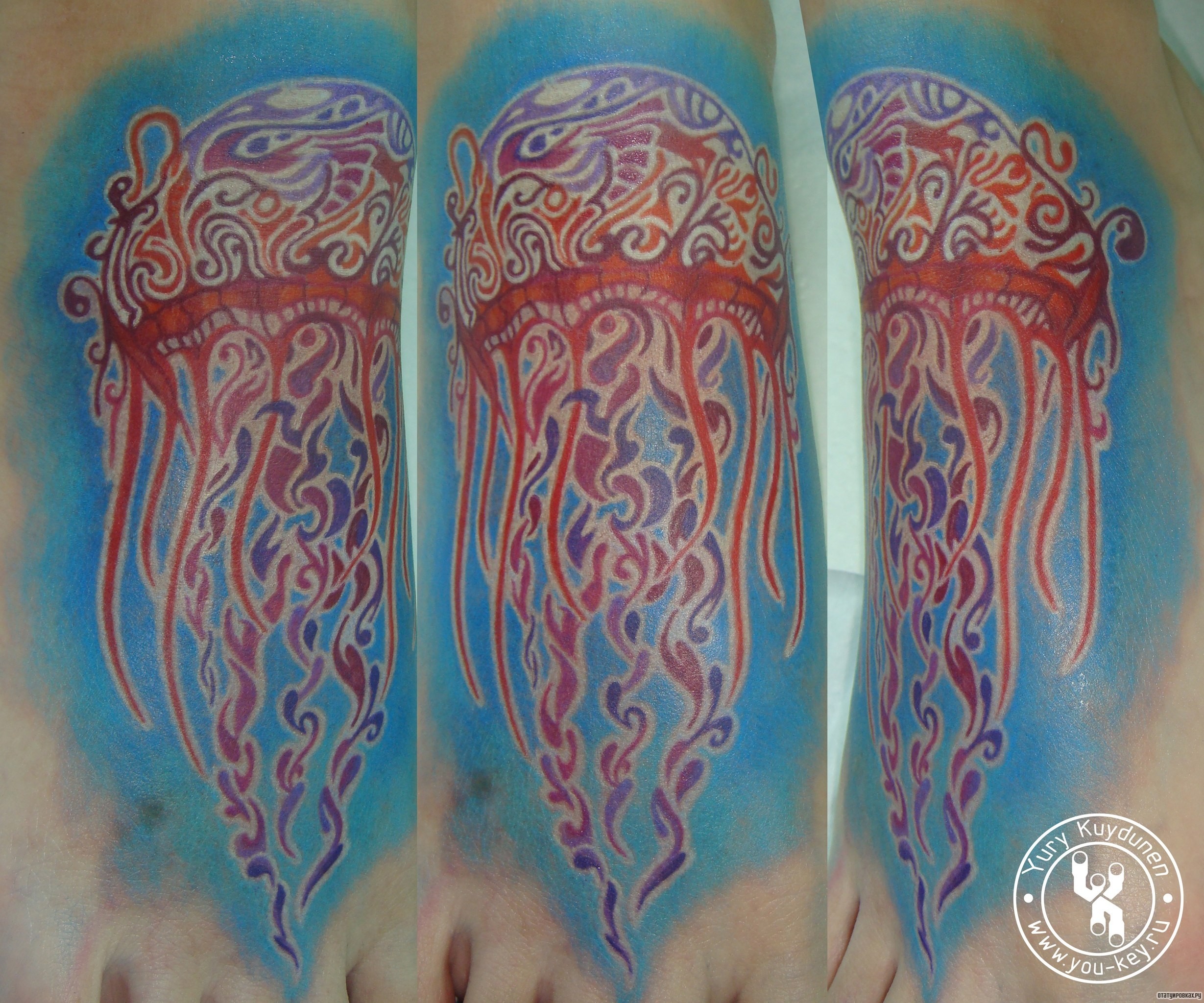 Фотография татуировки под названием «Медуза»