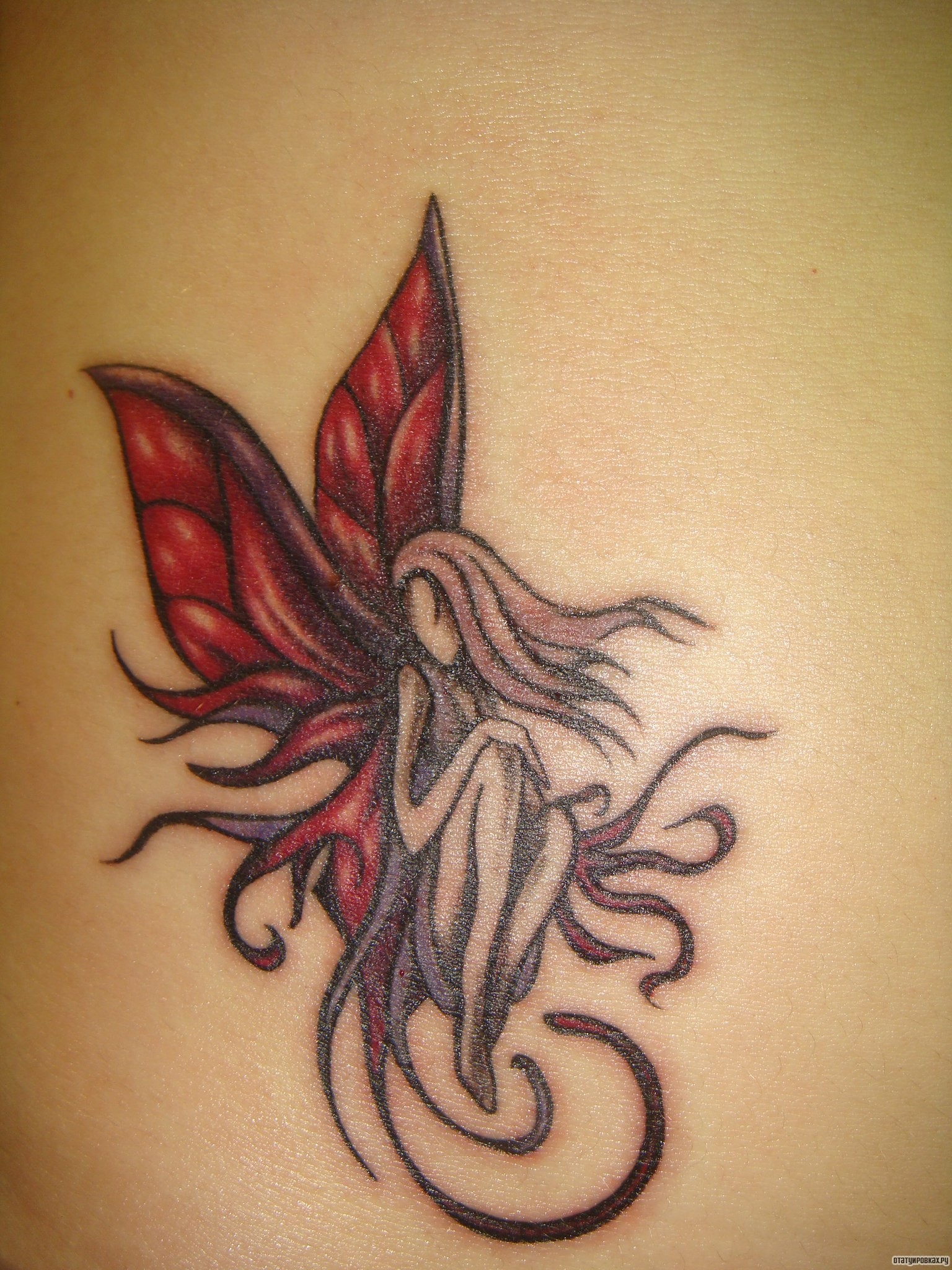 Фотография татуировки под названием «Фея»