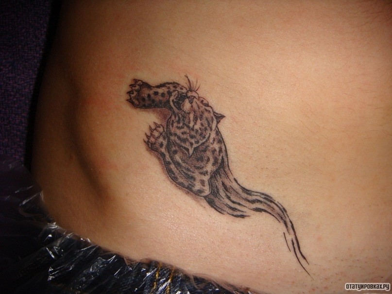 Фотография татуировки под названием «Ягуар узор»
