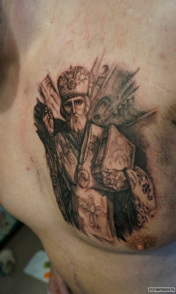 Фотография татуировки под названием «Икона»