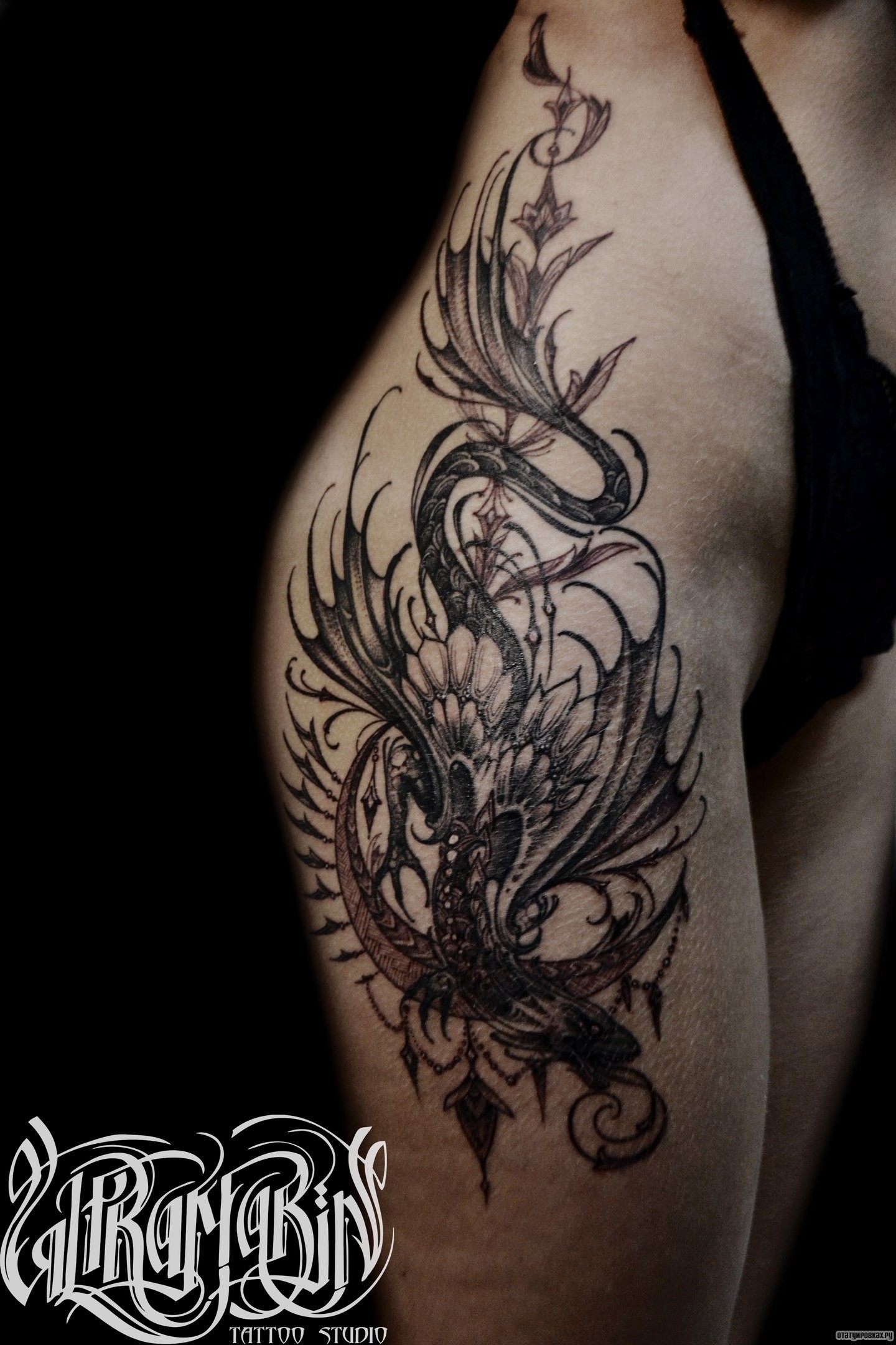 Фотография татуировки под названием «Узор дракона»