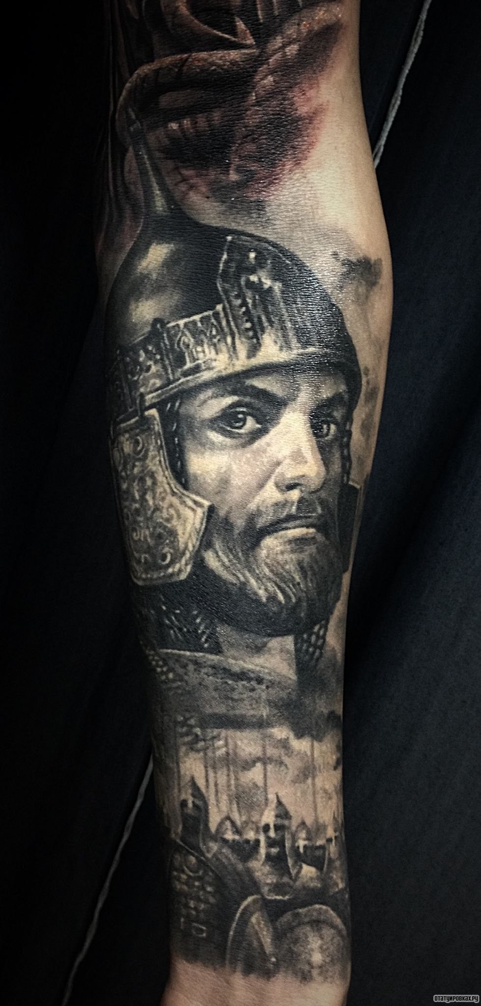 Фотография татуировки под названием «Воины»