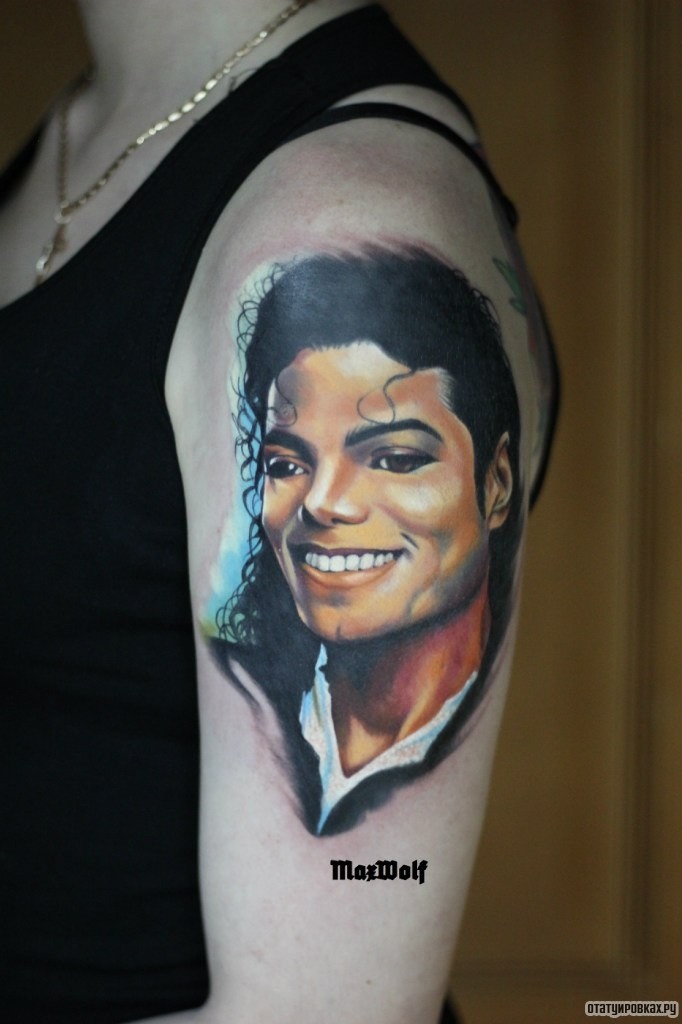 Фотография татуировки под названием «Майкл джексон»