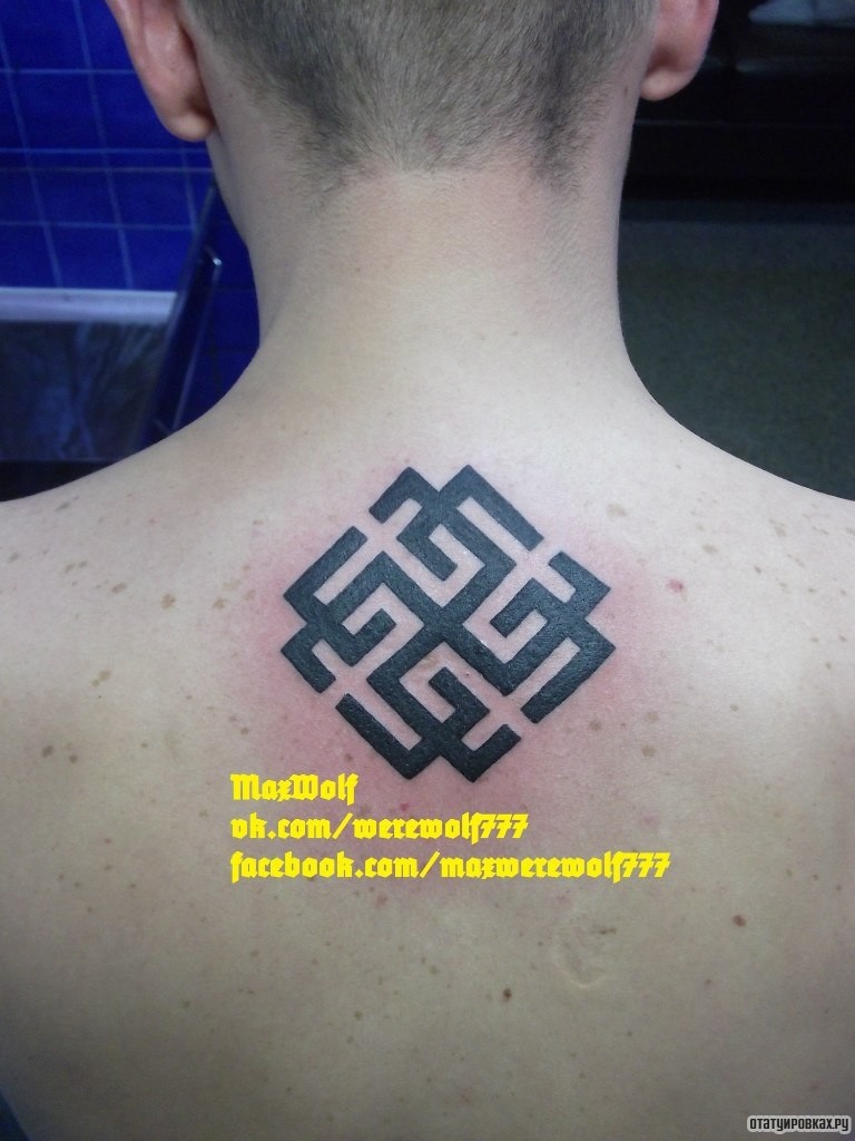 Фотография татуировки под названием «Узор чб»