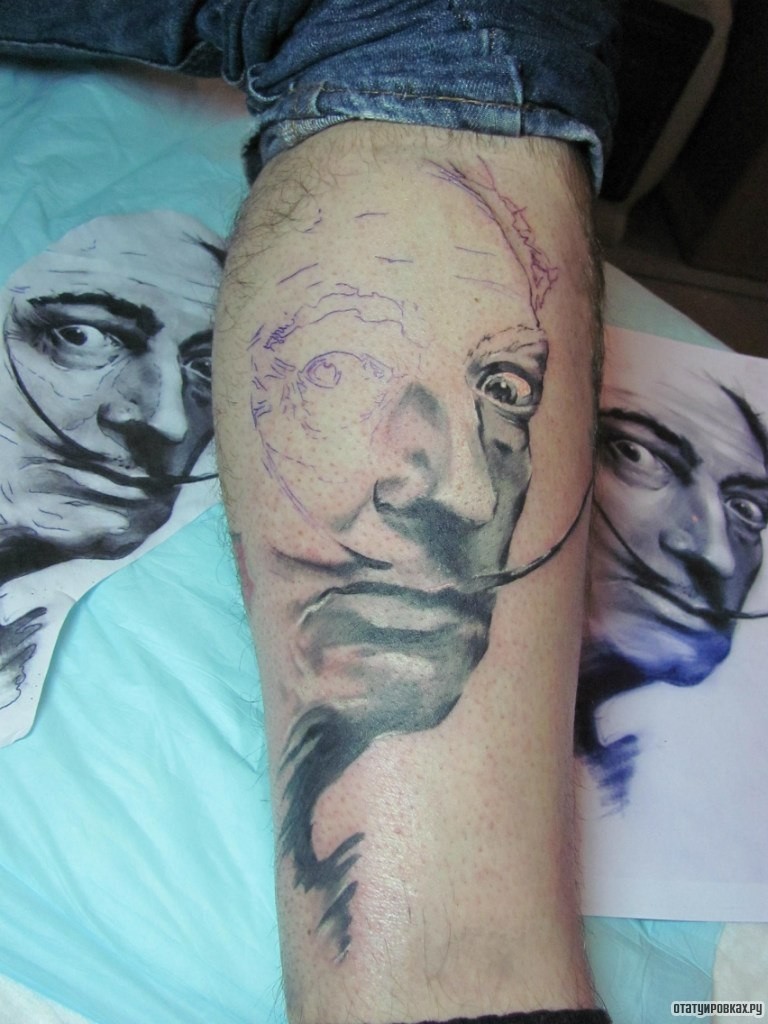 Фотография татуировки под названием «Портрет знаменитости»