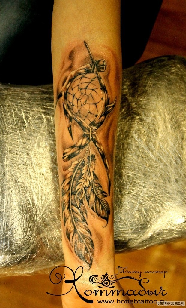 Фотография татуировки под названием «Ловушка для снов»