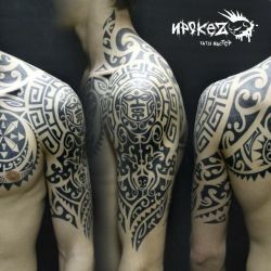 Тату полинезийская татуировка