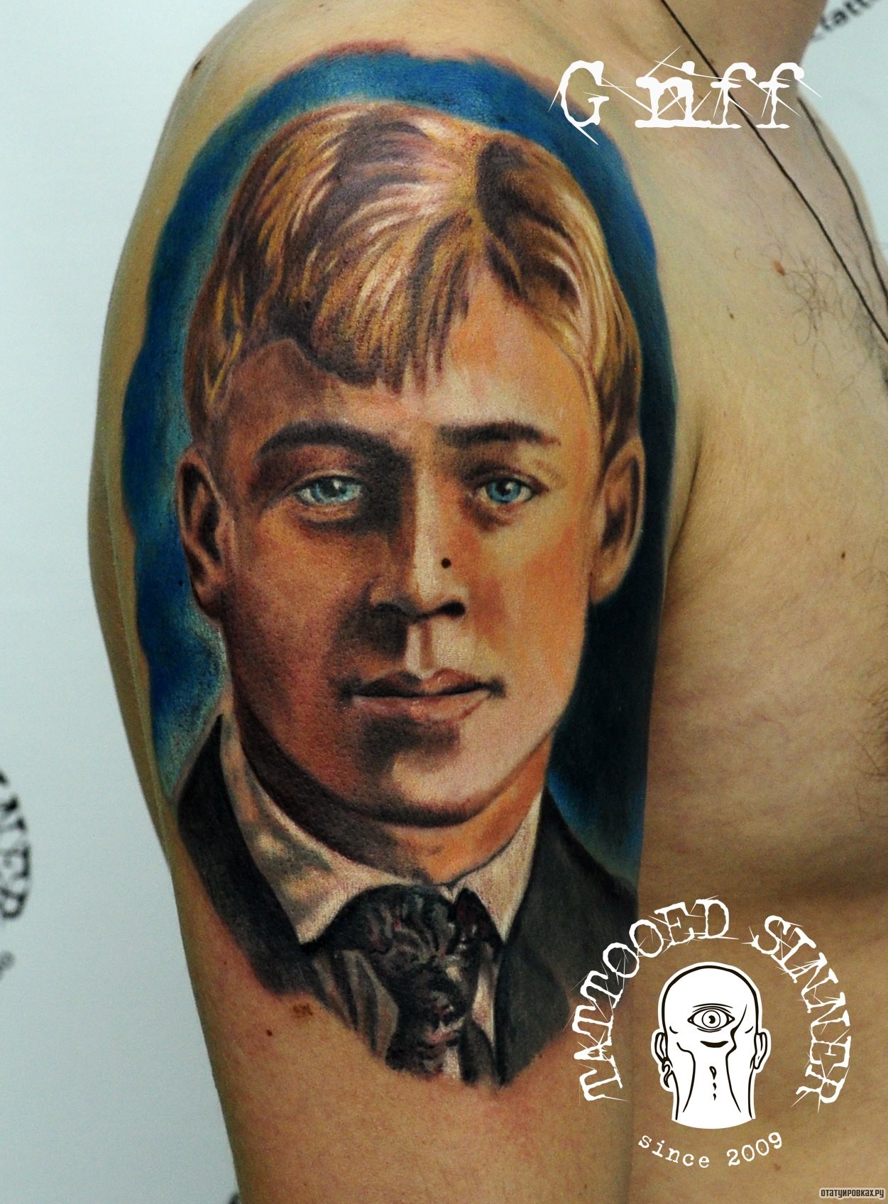 Фотография татуировки под названием «Портрет известного человека»
