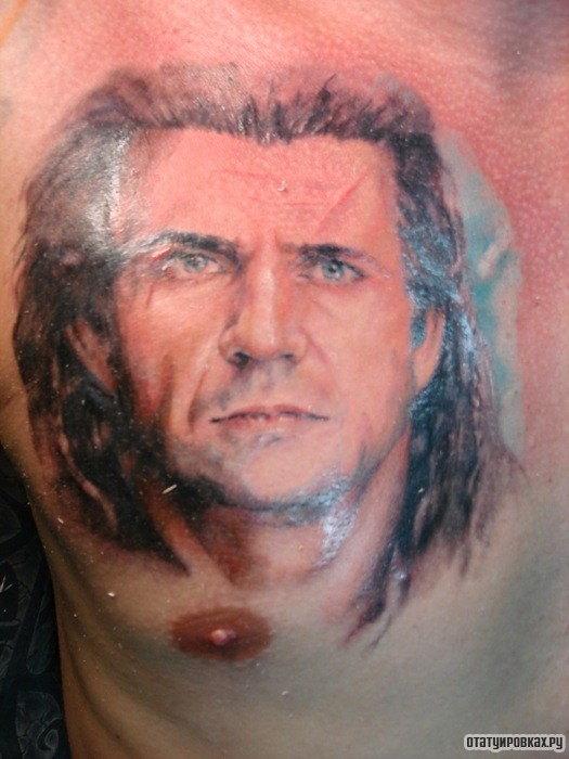 Фотография татуировки под названием «Портрет мужчины»