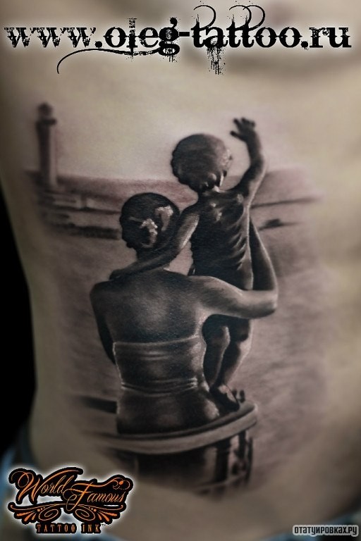 Фотография татуировки под названием «Мама и малыш»