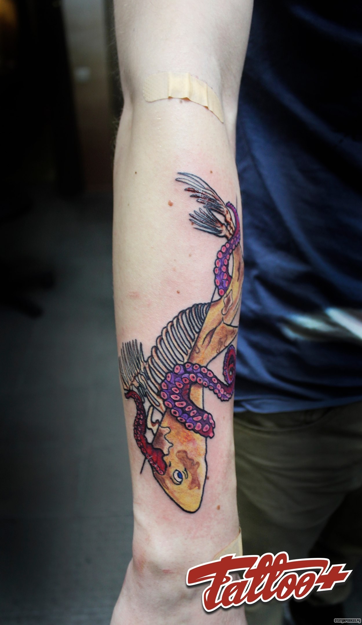 Фотография татуировки под названием «Рыба»
