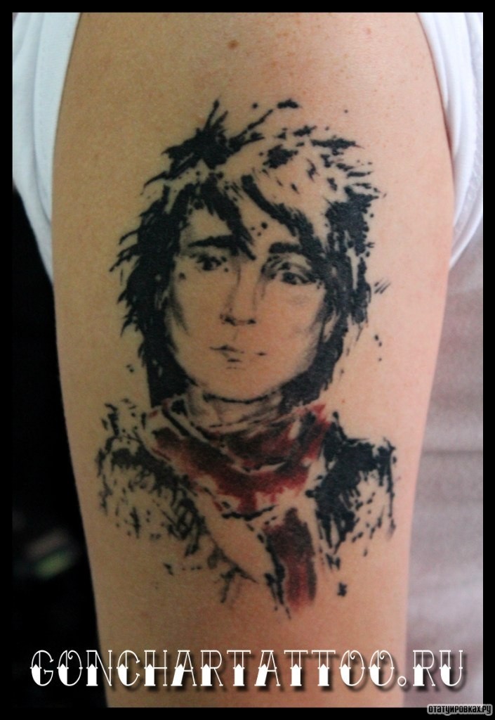 Фотография татуировки под названием «Земфира портрет»