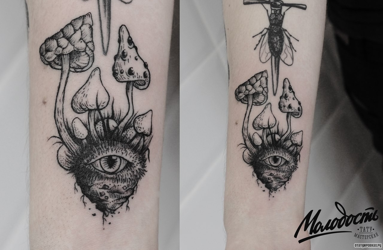 Фотография татуировки под названием «Трибы с глазом»