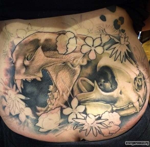 Фотография татуировки под названием «Ужасная»