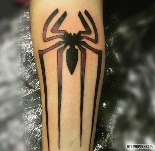 Фотография татуировки под названием «Паук с длинными лапами»