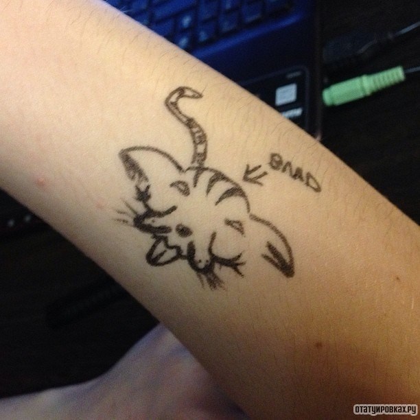 Фотография татуировки под названием «Непонятный рисунок»