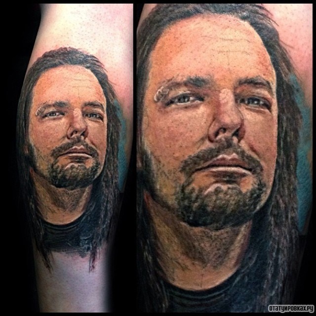 Фотография татуировки под названием «Портрет человека знаменитости»
