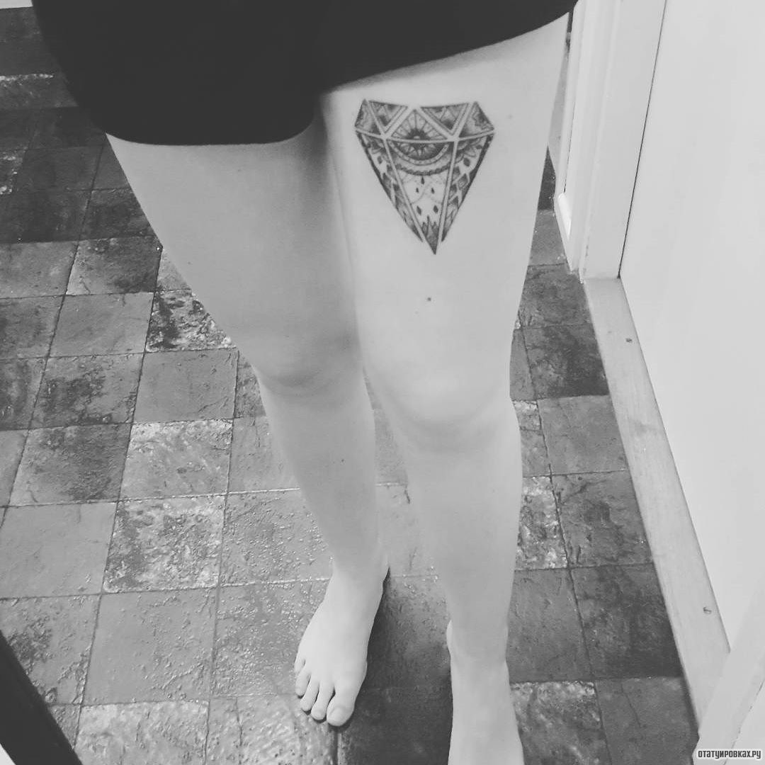 Фотография татуировки под названием «Бриллиант - узор»