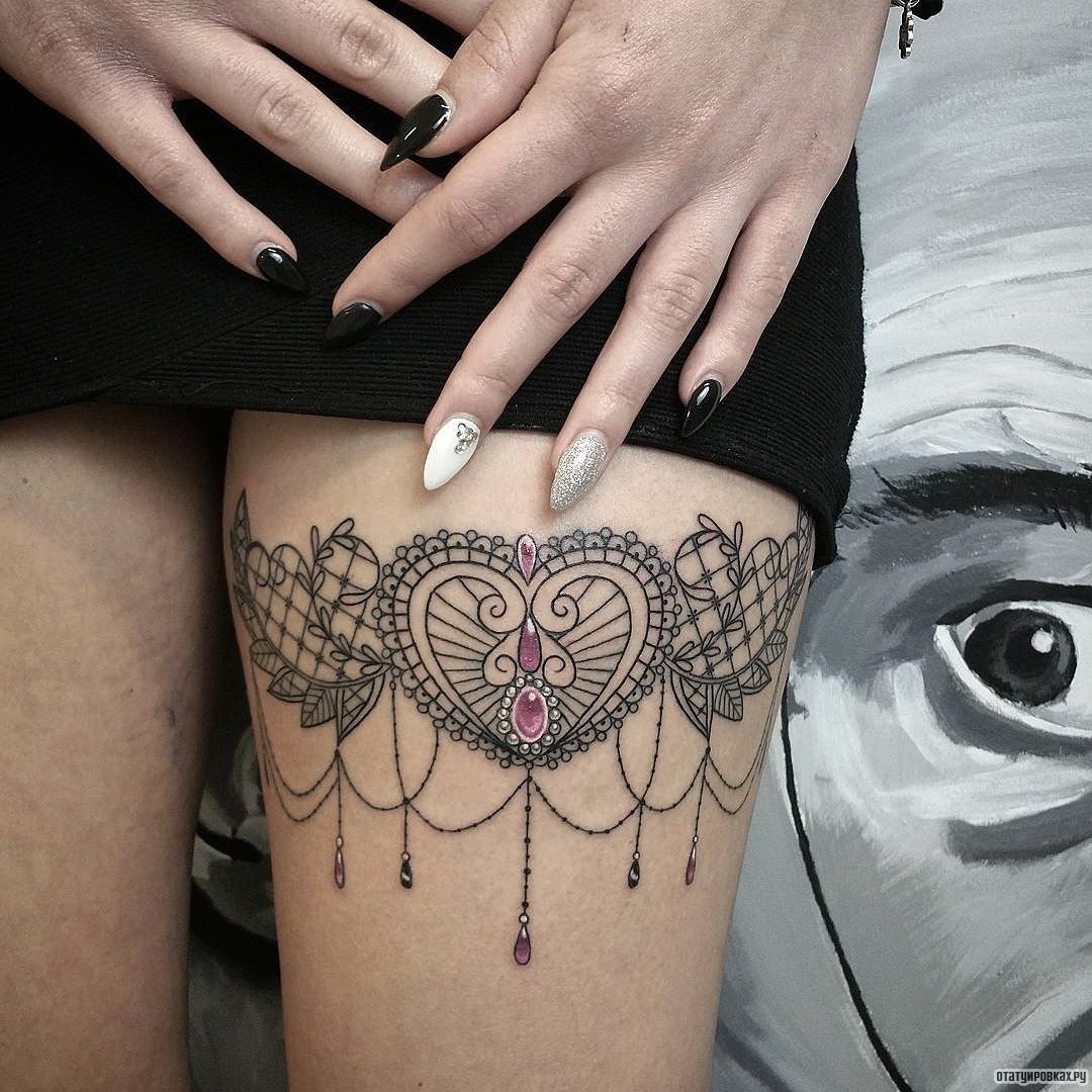 Фотография татуировки под названием «Узор кружево»