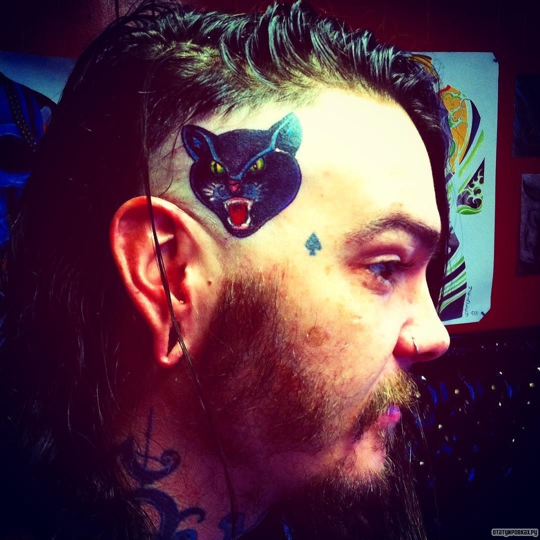 Фотография татуировки под названием «Оскал пантеры»