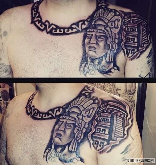 Фотография татуировки под названием «Человек с узорами»