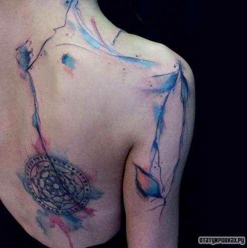 Фотография татуировки под названием «Узор в абстрактном виде»