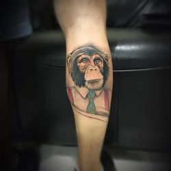 Татуировки обезьяна: 34 фото и эскизов