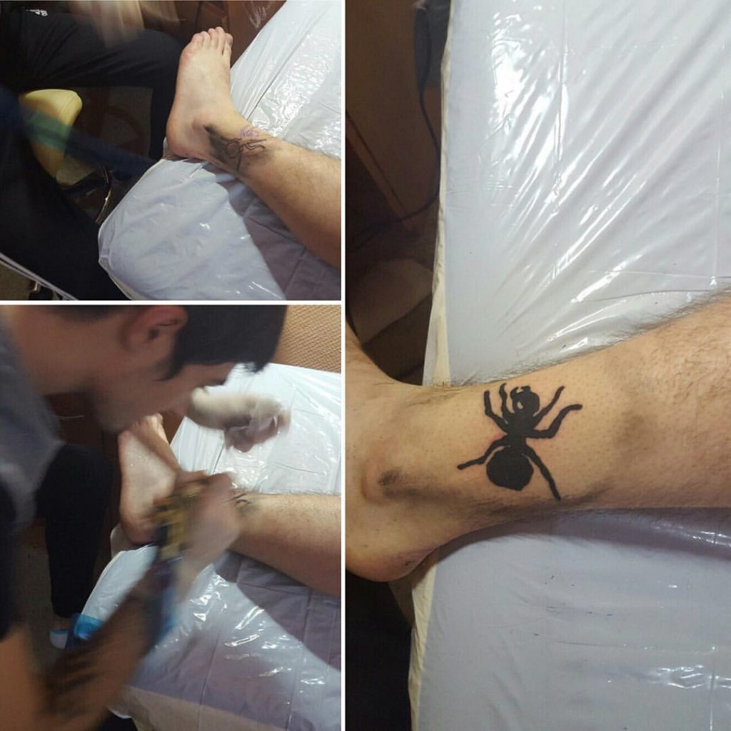 Фотография татуировки под названием «Муравей»