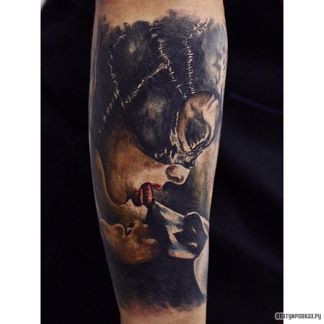 Фотография татуировки под названием «Женщина-кошка»