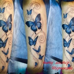 Синие бабочки мастера Ксения Щернакова