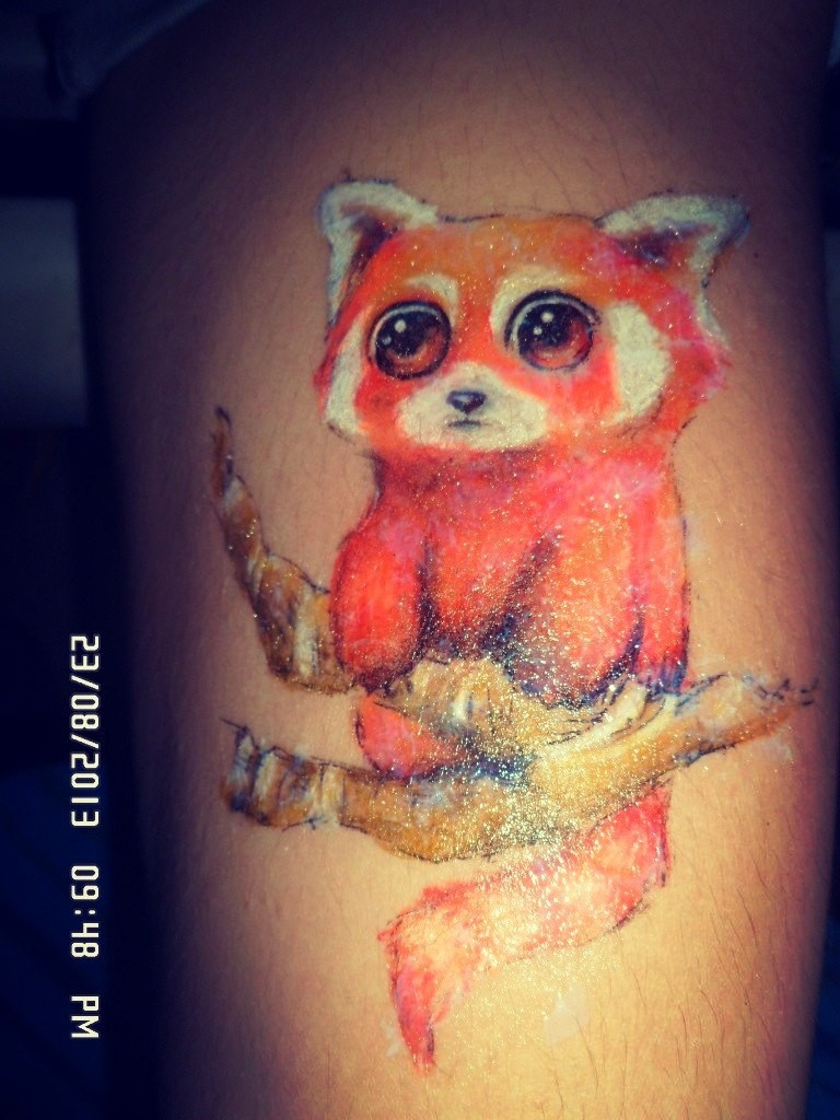 Фотография татуировки под названием «лисенок»