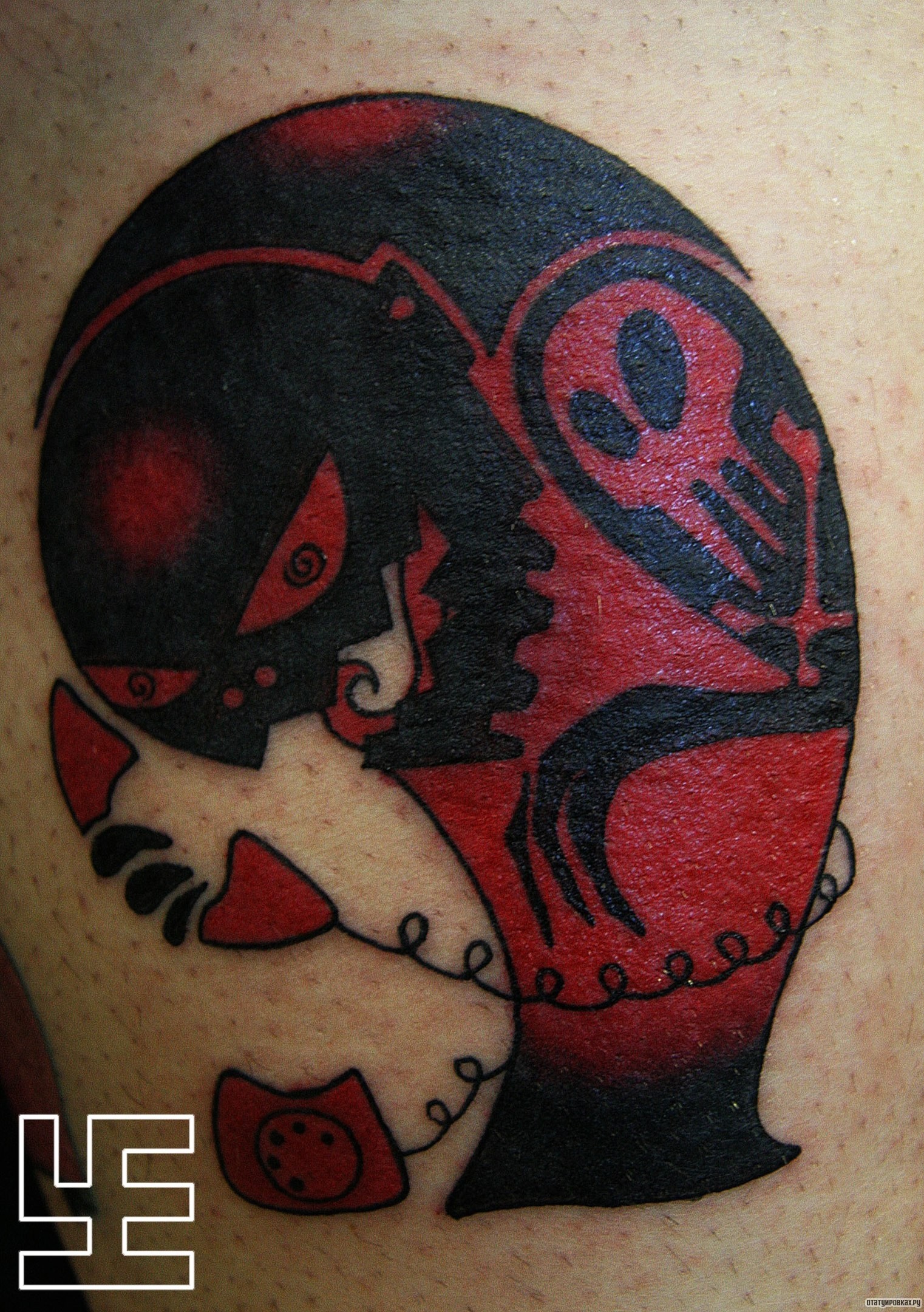 Фотография татуировки под названием «Жуткая тату»