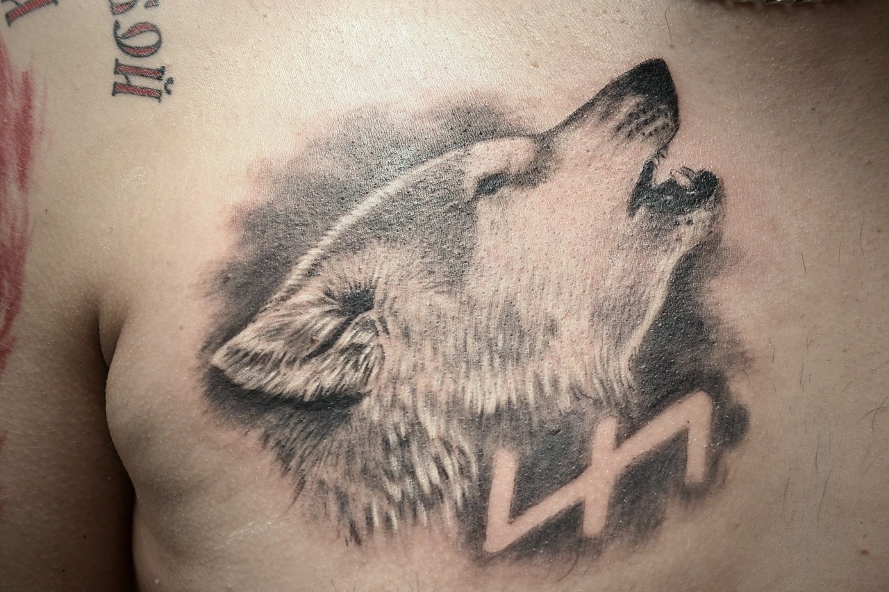 Славянские Татуировки для мужчин волк