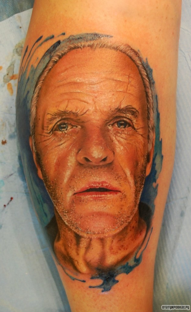Фотография татуировки под названием «Портрет человека»