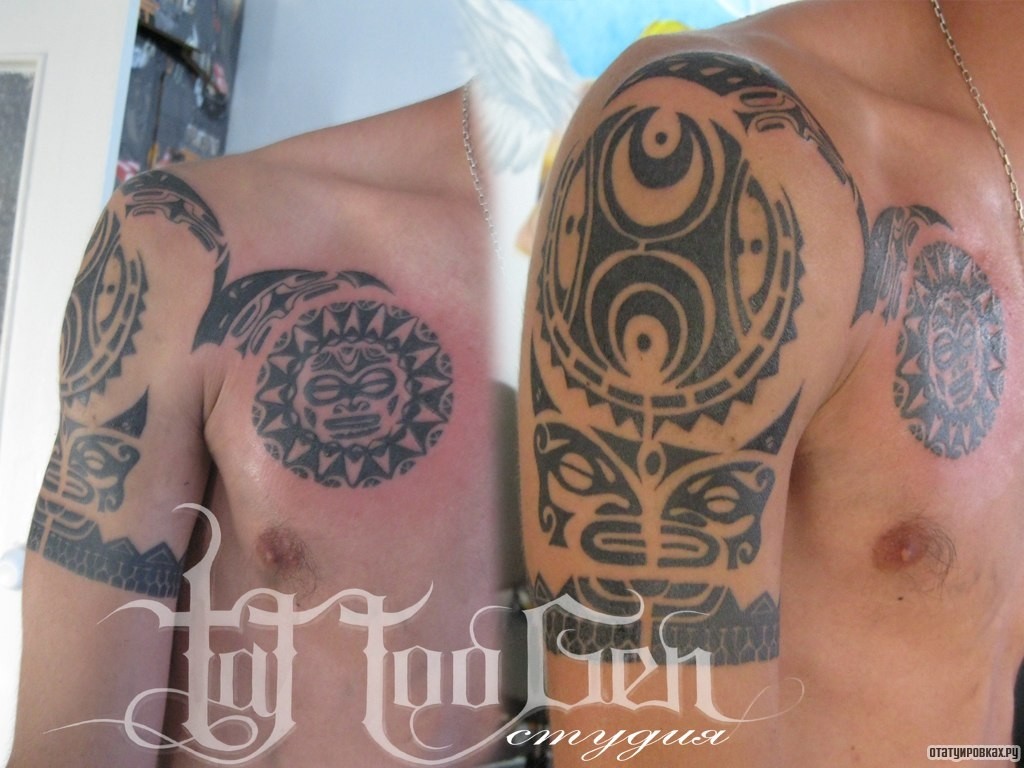 Фотография татуировки под названием «Узор полинезия»