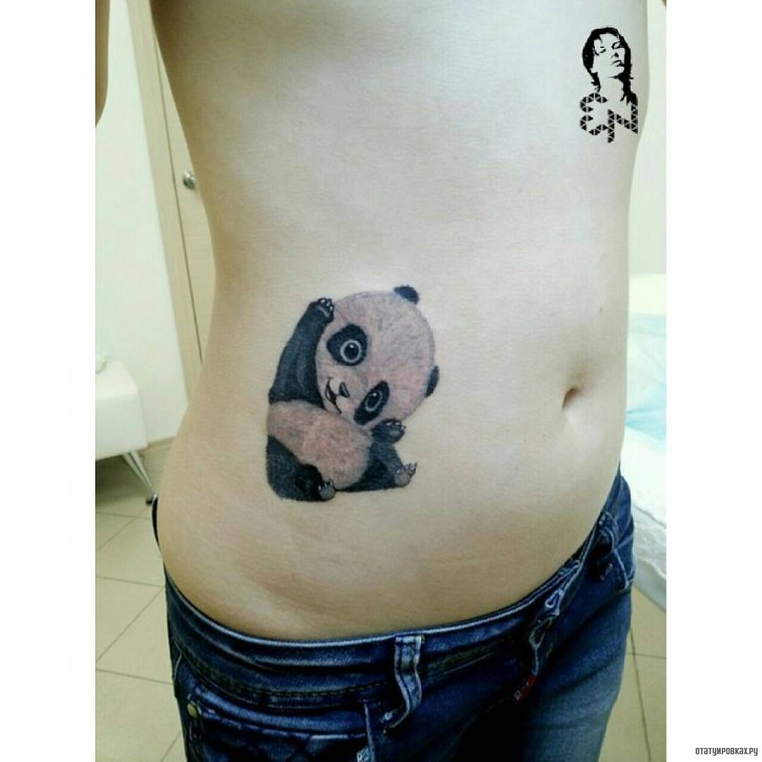 Фотография татуировки под названием «Панда»