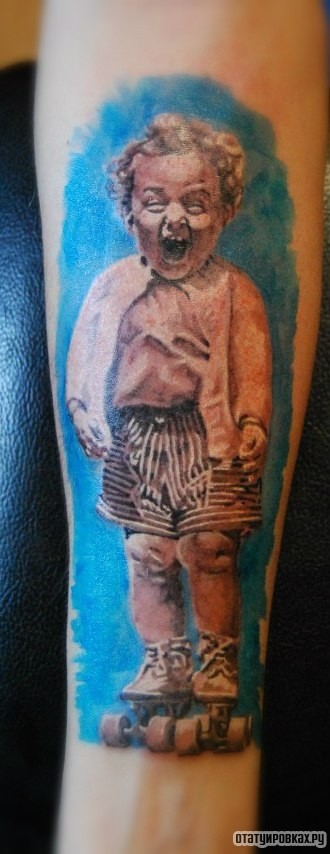 Фотография татуировки под названием «Мальчик»