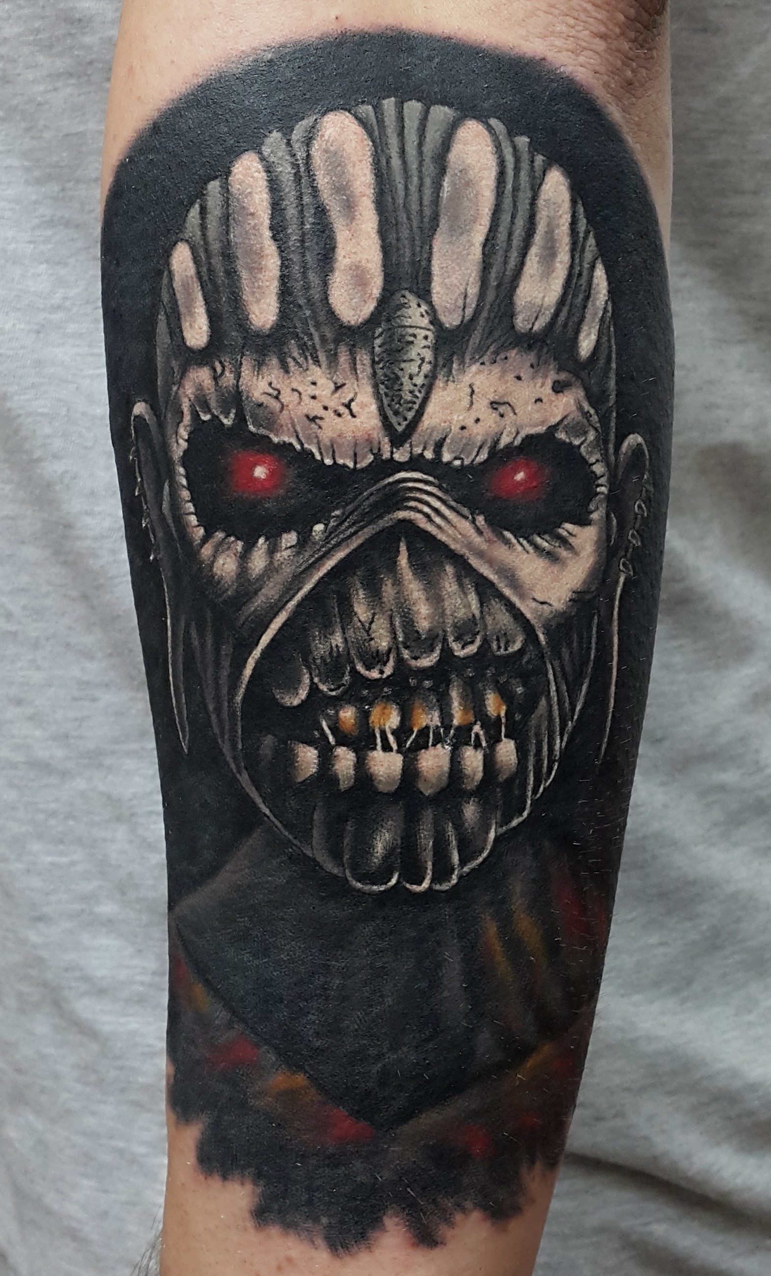 Фотография татуировки под названием «Эдди Iron Maiden»