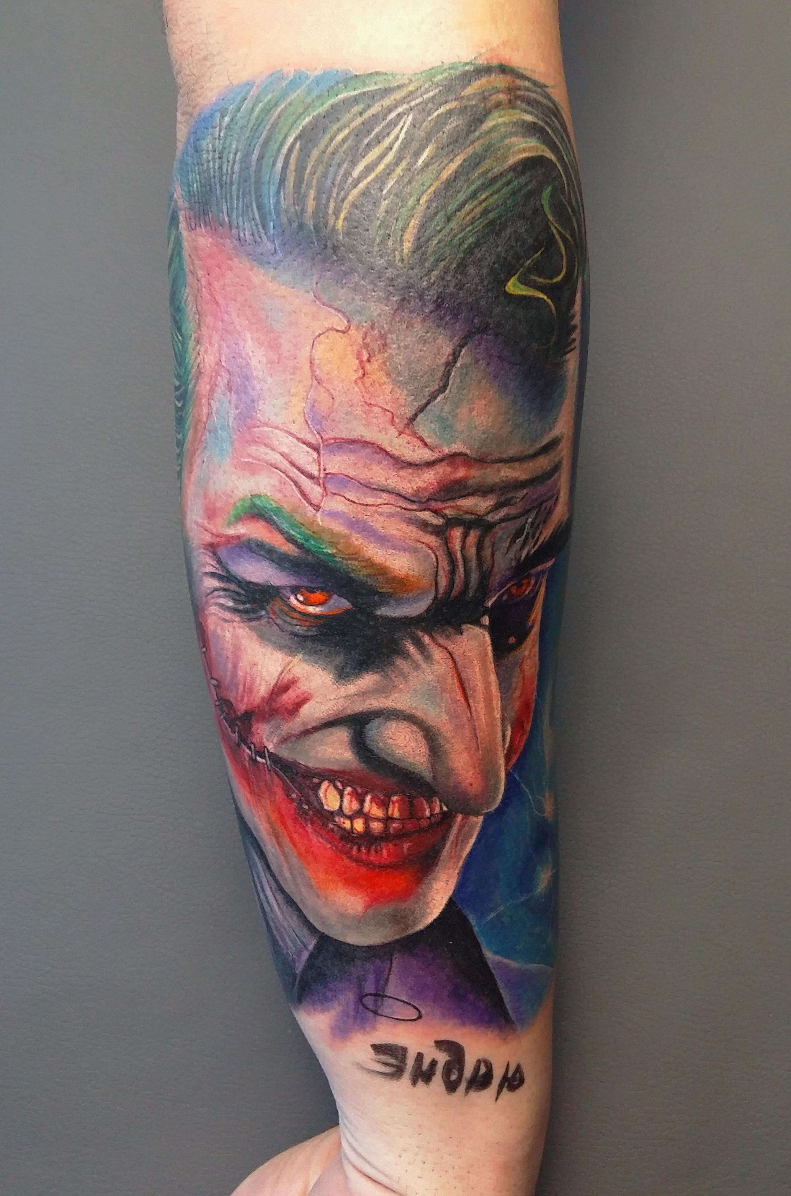 Фотография татуировки под названием «Джокер тату»
