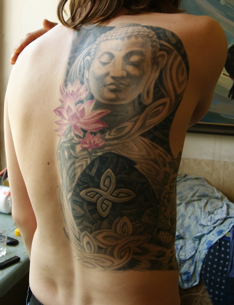 Фотография татуировки под названием «Будда.»