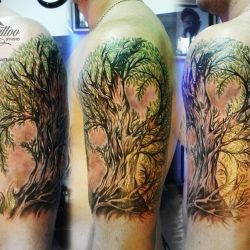 Дерево с листьями мастера Сич Владимирович