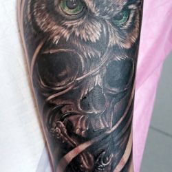 Два значения тату сова – эскизы и картинки татуировок сова от тату-студии «Маруха»