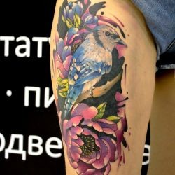 Птица с цветами мастера Анастасия Трикина