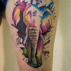 Расноцветный слон