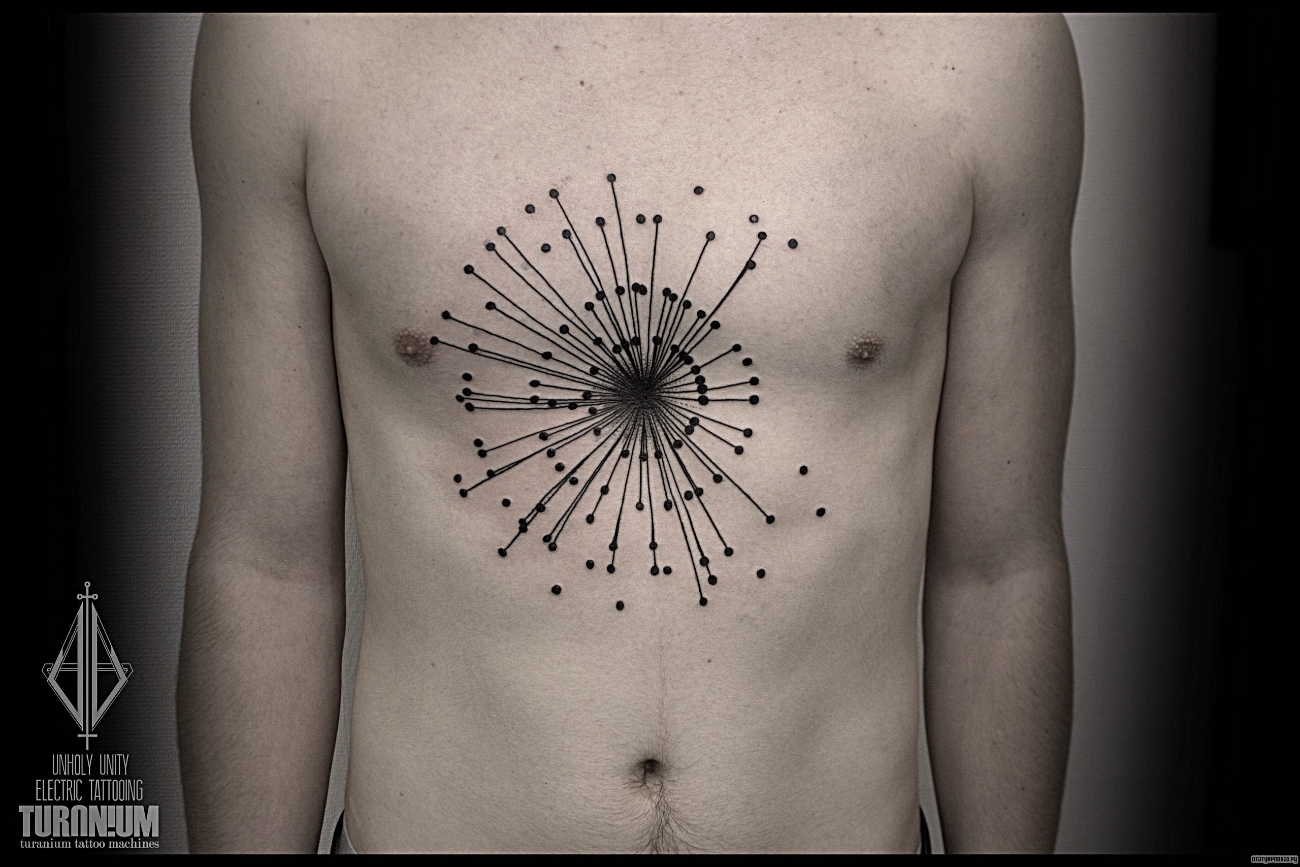 Фотография татуировки под названием «Цветок одуванчика»