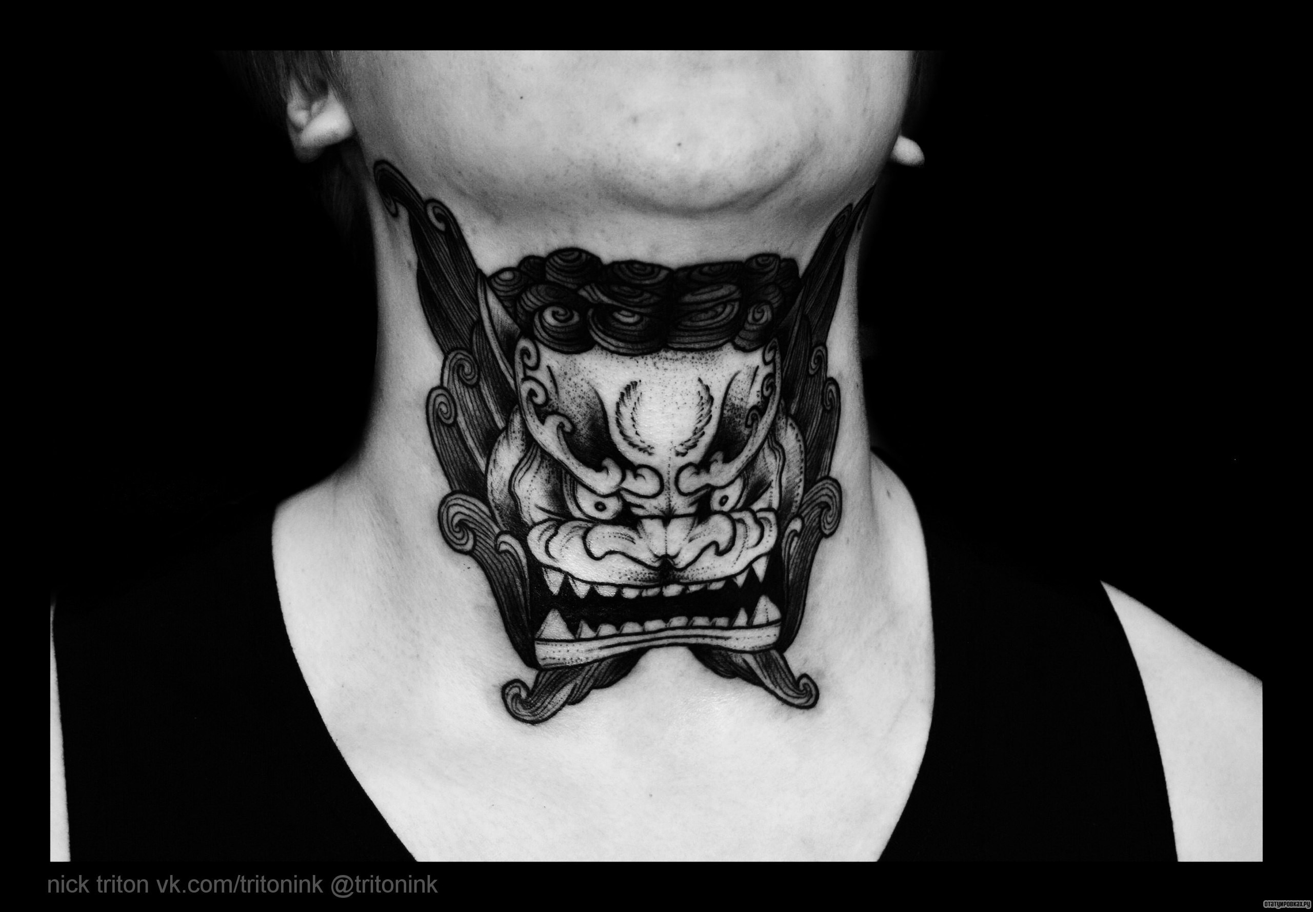 Фотография татуировки под названием «Демон в узорах»