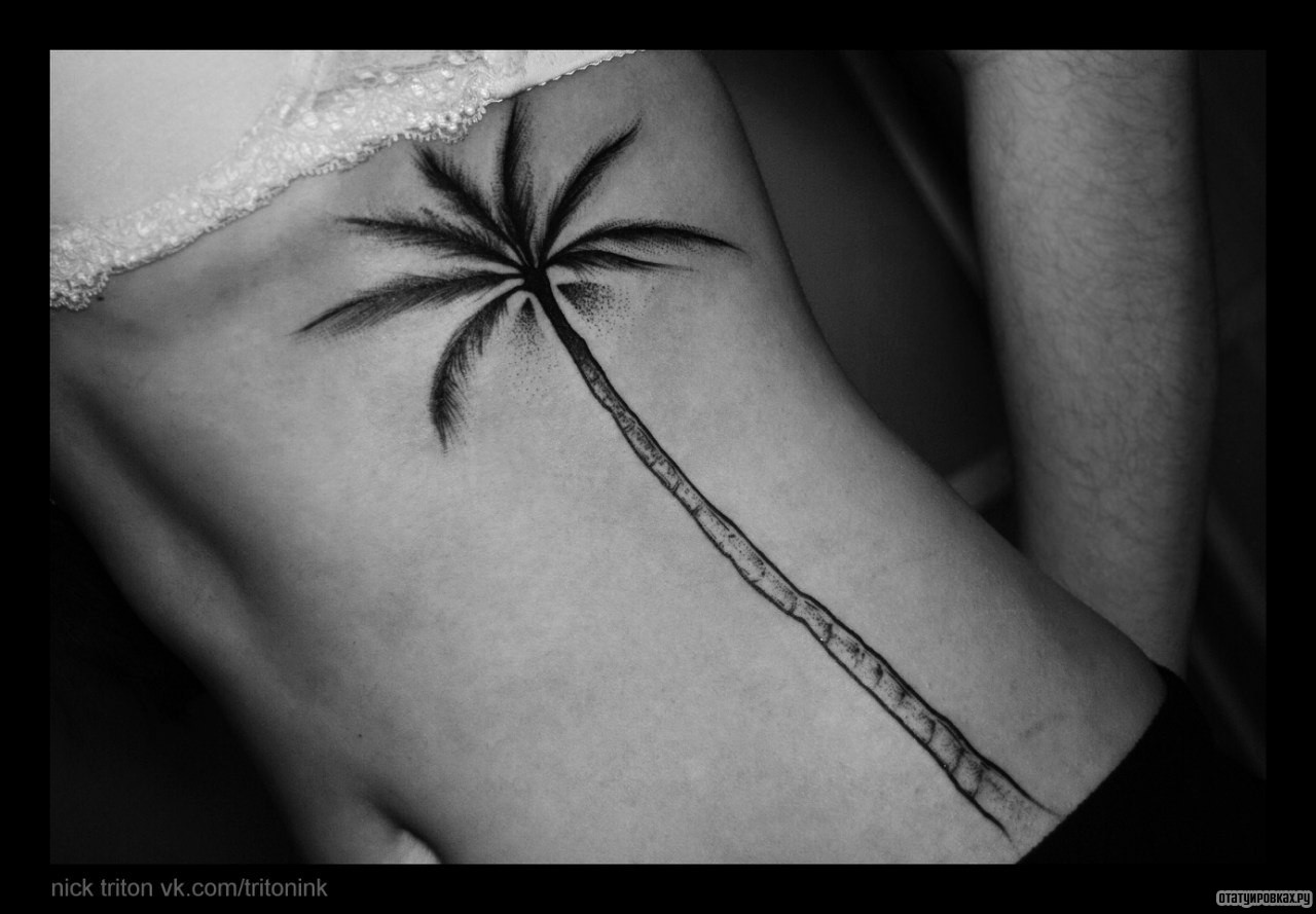 Фотография татуировки под названием «Пальма»